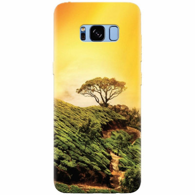 Husa silicon pentru Samsung S8 Plus, Hill Top Tree Golden Light foto