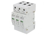 Limitator de Supratensiuni 20kA Tip 2 3 Poli pentru Șină DIN