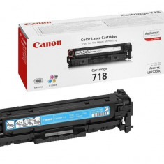 Toner canon crg718c cyan capacitate 2900 pagini pentru lbp-7200cdn