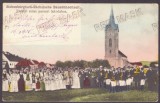 5379 - REGHIN, Mures, farm wedding, Romania - old postcard - used - 1905