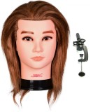 Mannequin Cap Brandon pentru Coafuri și Stilizare Masculine 40 cm, Suport Inclus, Păr Natural, Rezistent la Căldură