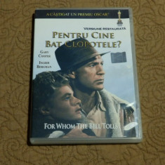 DVD film artistic istoric de aventuri PENTRU CINE BAT CLOPOTELE/film de colectie