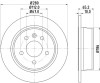 Disc frana PEUGEOT 307 CC (3B) (2003 - 2016) KRIEGER 0950004253