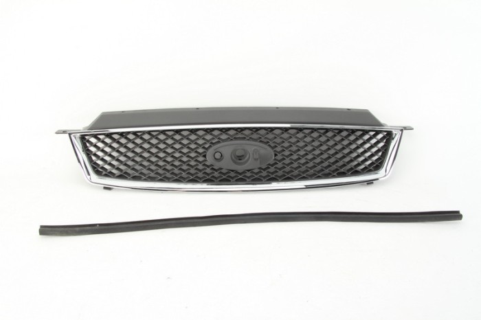 Grila radiator Ford Focus C-Max, 10.2003-06.2007 Model GHIA, cu rama cromata, 1323865, 323505-1