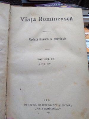 VIATA ROMANEASCA - revista literara si stiintifica - foto