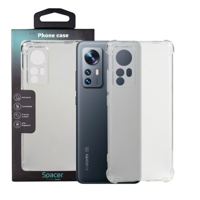 Husa Xiaomi 12 Spacer, transparenta, grosime 1.5mm, protectie suplimentara antisoc la colturi, material flexibil TPU &amp;quot;SPPC-XI-12-CLR&amp;quot; foto