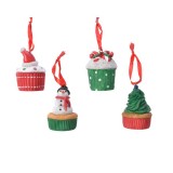 Cumpara ieftin Decoratiune - Cupcakes - Santa Hat, Snowman, Candystick, Tree - mai multe modele | Kaemingk