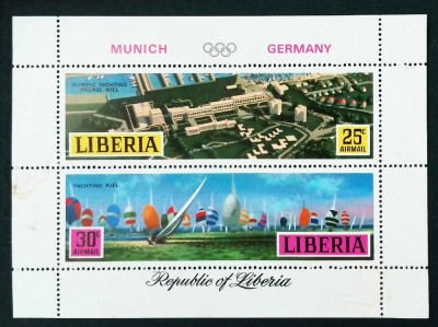 LIBERIA, SPORT MUNICH - COLIȚĂ NEȘTAMPILATĂ (APROAPE NOU) foto