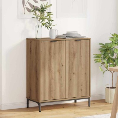 vidaXL Bufet stejar artizanal 69.5 x 33 x 82 cm Lemn compozit 883433 foto