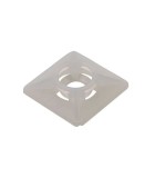 Set suporti cu adeziv patrat mic 19x19mm alb 100buc BAS.2MT.507