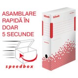 Cutie arhivare și depozitare carton ondulat Esselte Speedbox 100 mm A4
