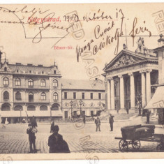 1 - ORADEA, Market, Litho, Romania - old postcard - used - 1903