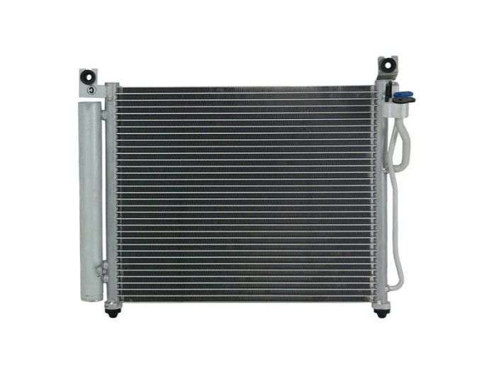 Condensator climatizare Kia Picanto, 04.2004-09.2007, motor 1.0, 45 kw benzina, 1.1 CRDI, 55 kw diesel, cutie manuala, full aluminiu brazat, 435(385)