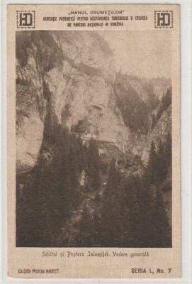 Busteni - Muntii Bucegi - Pestera Ialomitei - Schitul si Pestera Ialomitei , Vedere Generala , Hanul Drumetilor , Seria I Nr.7 foto