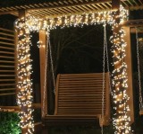 Instalatie de Craciun liniara, efect ploaie rosie, 300 leduri, 2.8M, 6010R, Gimihome