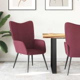 vidaXL Scaun de relaxare, roșu vin, material textil 327949