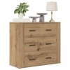 Gossi dulap, stejar artizanal, 80x33x70 cm, lemn prelucrat