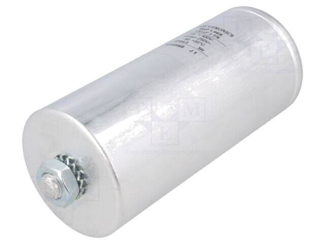Condensator KEMET C44A 100&micro;F 250V AC cu polipropilenă, terminale şurub M10