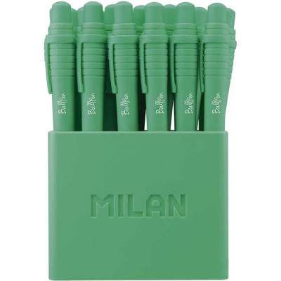 Pixuri Milan Sway, Varf 0.7 mm, 19 Buc/Set, Scriere Verde, Corp Plastic Verde, Pixuri Milan Verzi, Pixuri Scolare, Instrumente de Scris, Pixuri Retrac foto