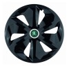 Set 4 capace roti pentru Skoda Nou Verde, model Roco Black, R16