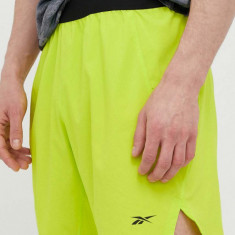 Reebok pantaloni scurți de antrenament Speed 3.0 culoarea galben