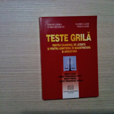 TESTE GRILA Examenul de Licenta si Admiterea in MAGISTRATURA si AVOCATURA - 2007