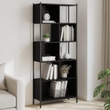 VidaXL Bibliotecă, negru, 72x28x172 cm, lemn prelucrat 3213652