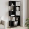 vidaXL Bibliotecă, negru, 72x28x172 cm, lemn prelucrat 3213652