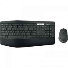 Kit Wireless Logitech MK850 Tastatura Bluetooth Layout Olandeza Black + Mouse Optic Bluetooth Black foto