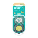Suzeta Ortodontica din Latex Calmy Baboo - Verde, 2 bucati, 6 luni+