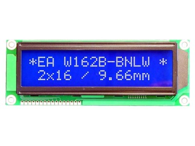 Display LCD alfanumeric 16x2, albastru foto