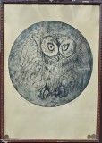 Marcel Chirnoaga - Nocturna - Gravura 70x50cm - Semnata si numerotata 1/30 - Certificat Autenticitate