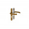 Maner pentru usa PVC, Jowisz, cu sild pentru cilindru, cu arc, material aluminiu, culoare bronz, 92 x 32 mm