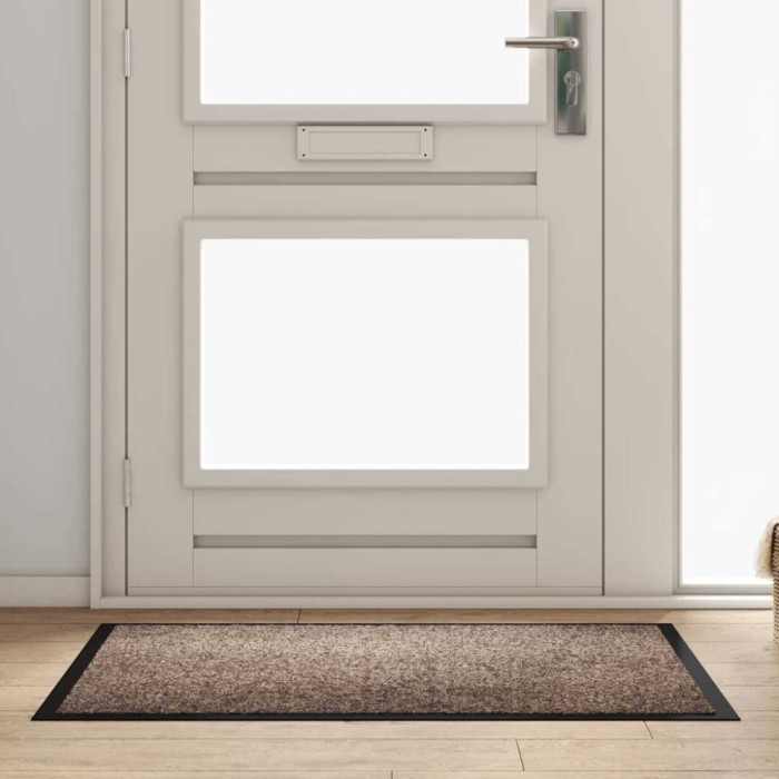 vidaXL Covoraș de intrare Bej 80 x 120 cm Țesătură Teddy 42013442