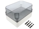 Carcasă universală din policarbonat, IP66, gri, 180x254x165 mm