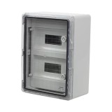 Cumpara ieftin Cutie modulara IP65 din ABS gri, usa transparenta, 2 x 12 module, 300x400x170 mm PP3114