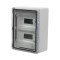 Cutie modulara IP65 din ABS gri, usa transparenta, 2 x 12 module, 300x400x170 mm PP3114