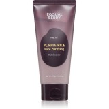 EQQUALBERRY Purple Rice Pore Purifying Pack Cleanser Spuma curatare intensa. cu efect de exfoliere 130 g