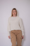 Bluza pufoasa alba Pull&amp;Bear, Alb, M