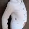 Geaca cu gluga , dama, masura 36 , polyester , culoare alb / C61