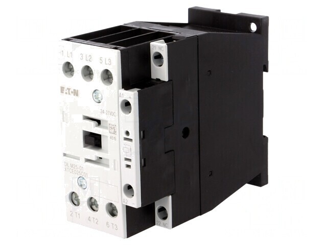 Contactor Tripolar 24VDC 25A 690V cu Contacte Auxiliare NC