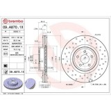 Set disc frana Subaru Forester (Sj) 11.12-, Legacy 4 (Bl) 09.03-12.15, Legacy 4 Estate (Bp) 09.03-12.09, Legacy 5 (Bm) 05.09-, Legacy 5 Estate (Br) 0, BREMBO