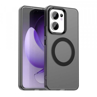 Husa MagSafe pentru Oppo Reno13 FS 5G / Reno13 F 4G / Reno13 F, Techsuit, CandyCase, Neagra foto