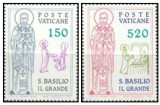 Vatican 1979 - 1600th Saint Basilio, serie neuzata