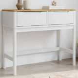 Măsuță consolă FLORO alb 89,5x36,5x73 cm lemn masiv de pin