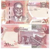 Bancnota Botswana 20 Pula 2024 - P31 UNC ( vezi descriere )