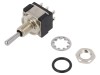Comutator Basculant DPDT ON-OFF-ON KNITTER-SWITCH MTE 206 P, 3 pozitii, 6A 125V AC, Montare Insurubare