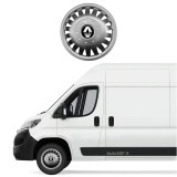 Set 4 capace roti 16 inchi (R16) bombate compatibile Renault MASTER, model 410