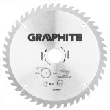 Panza ferastrau circular 48 dinti varfuri HM 216x30mm GRAPHITE 57H680 HardWork ToolsRange