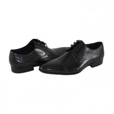 Pantofi eleganti barbati piele naturala - Saccio negru - Marimea 40